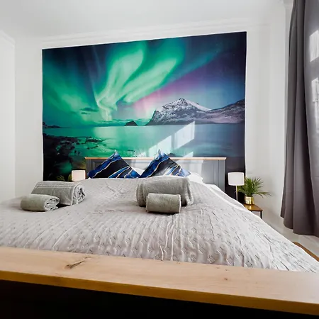 Erstklassiges Ferienapartment Citynah Mit 1 Schlafzimmer - Wifi, Tv, Kuechenzeile, Waschmaschine&trockner شقة *