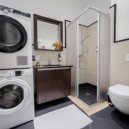 Erstklassiges Ferienapartment Citynah Mit 1 Schlafzimmer - Wifi, Tv, Kuechenzeile, Waschmaschine&trockner Apartment